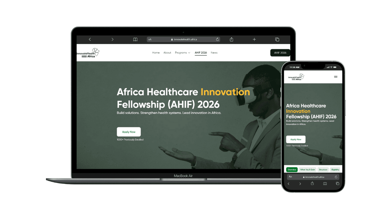 Africa Healthcare Innovation Fellowship (AHIF) 2026 | Innovate Health Africa